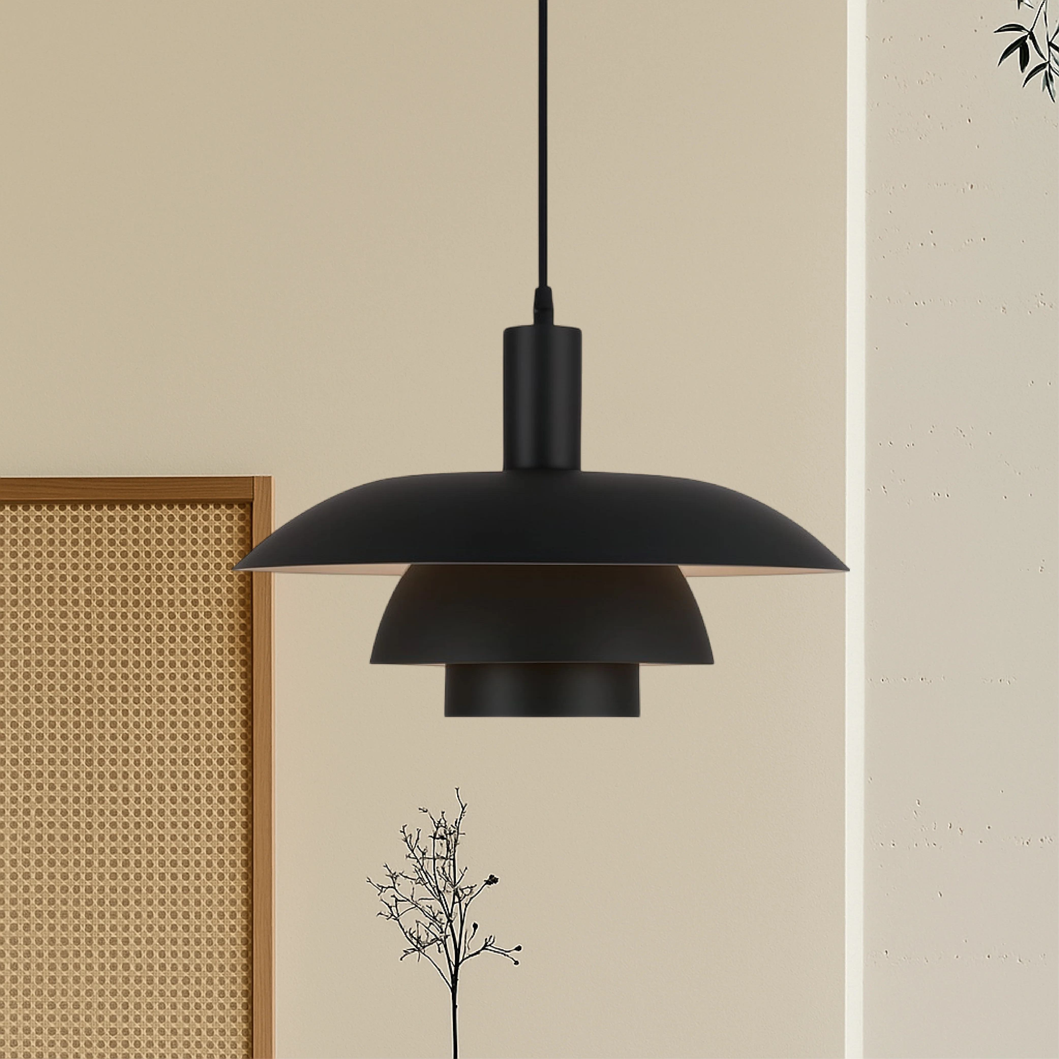 Danish-Style Nordic Pendant Light - Minimalist Dome Lamp - Image 17