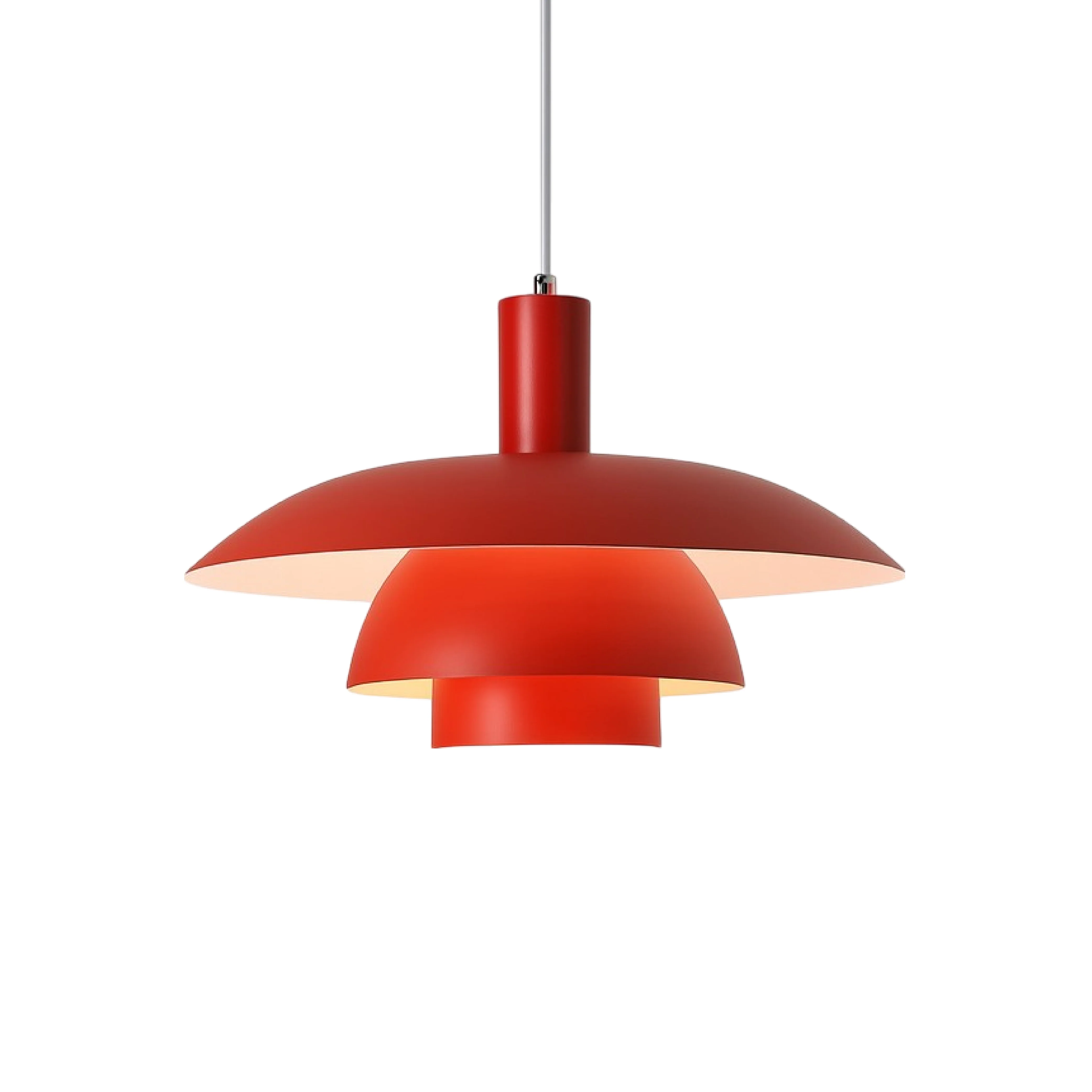Danish-Style Nordic Pendant Light - Minimalist Dome Lamp - Image 22