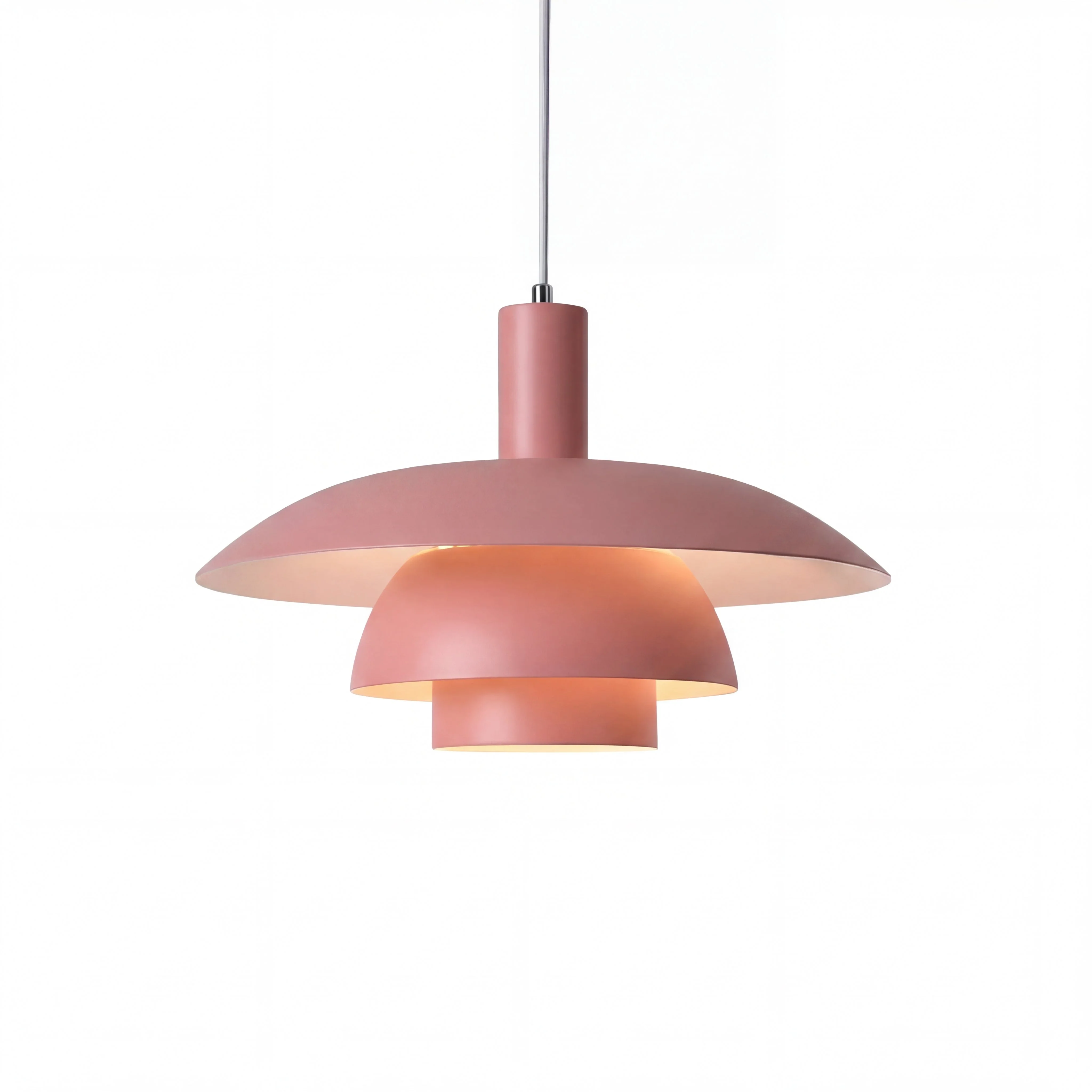 Danish-Style Nordic Pendant Light - Minimalist Dome Lamp - Image 28