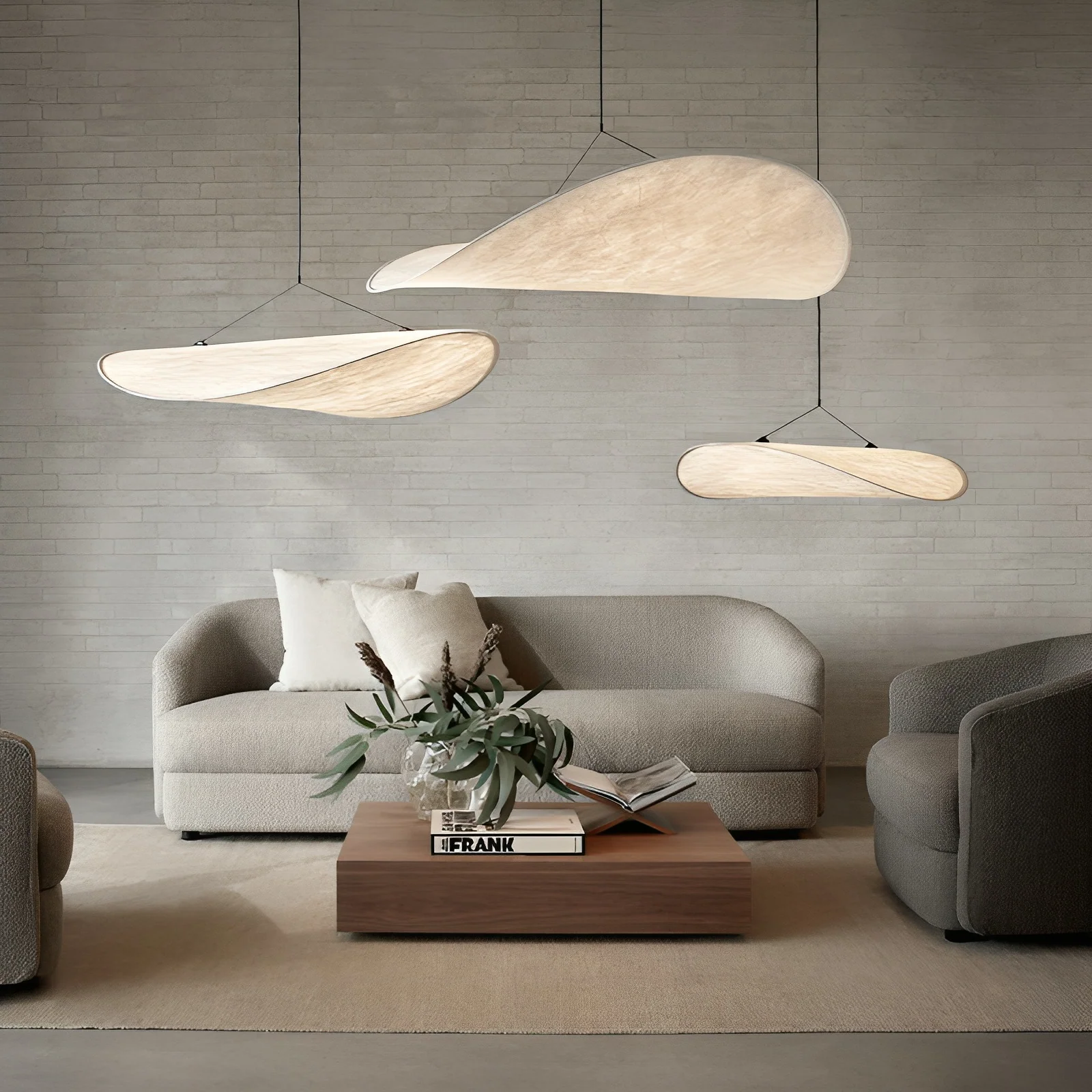 Japandi Pendant Light - Minimal Wood and Metal Ceiling Lamp - Image 11