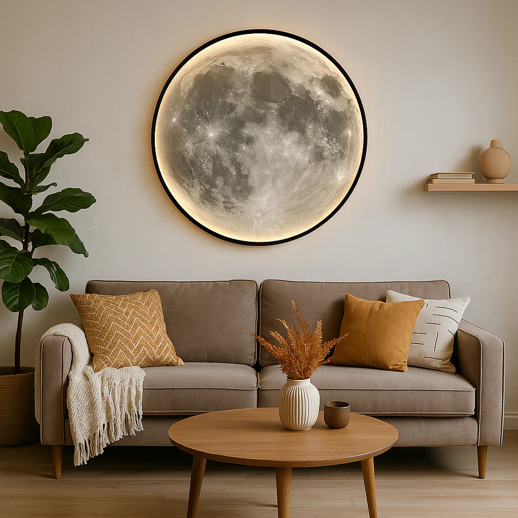 Moon Wall Lamp with Ambient LED Glow for Bedrooms - Image 38